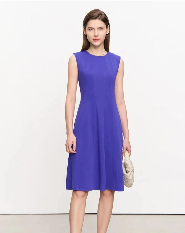 Minimalism A Line Sleeveless Tank Dress