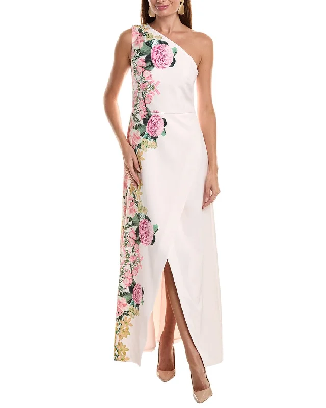 Kay Unger Carissa One-Shoulder Gown