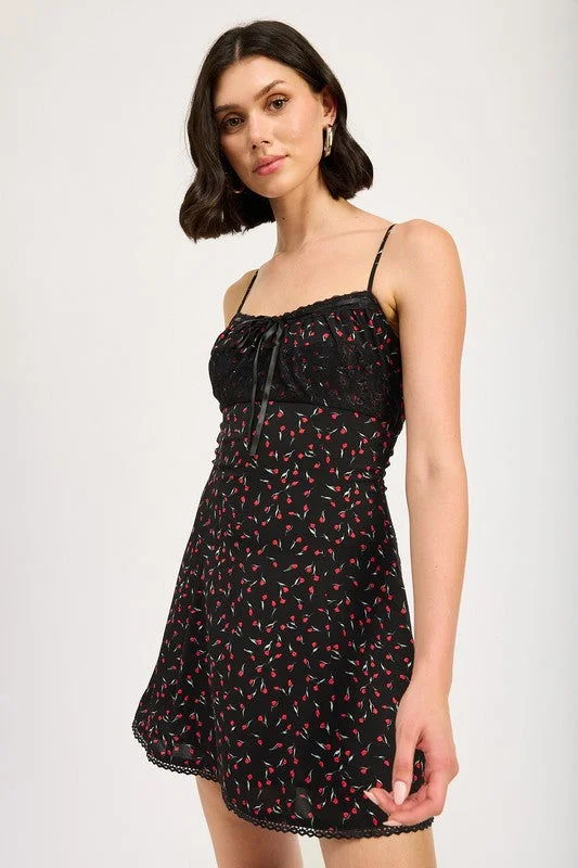 Emory Park Lace Trim Slip Dress