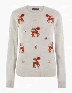 Reindeer Christmas Jumper